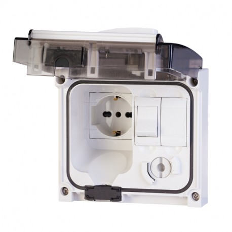 409.2405 SCAME BASE DOM. CON ENCLAVAMIENTO 2P+T IP56