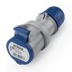 313.1643P-SF SCAME PRISE MOBILE 2P+T IP44 16A 6h 200-250V