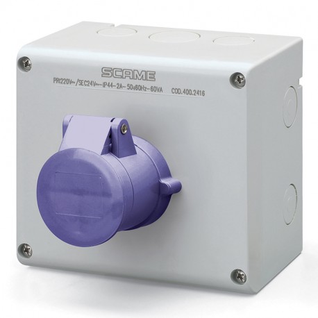 500.2620 SCAME PRISE VERROUILLABLE 2P IP44 32A 20-25V
