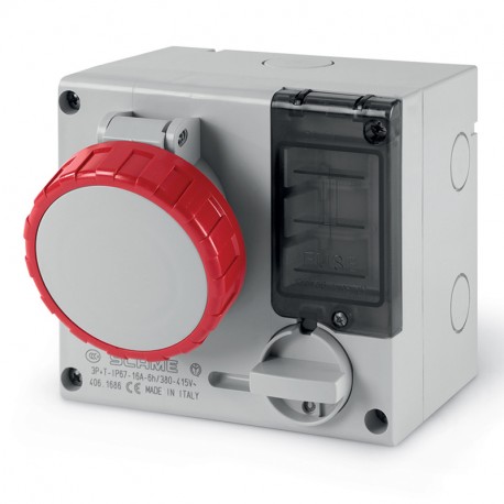 506.M1686 SCAME BASE ENCLAV. MEC. 3P+T IP67 16A 6h