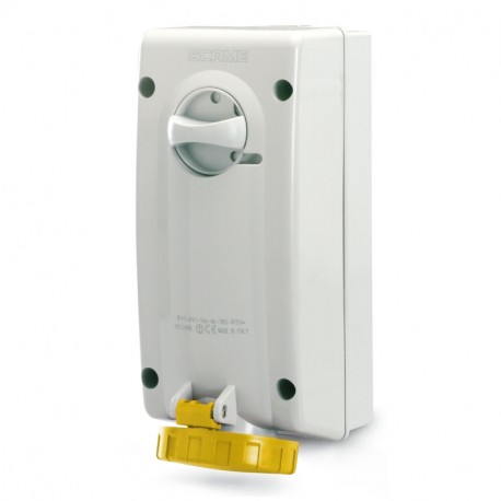 561.1672 SCAME INTERLOCKED SOCKET 3P+E IP67 16A 4h