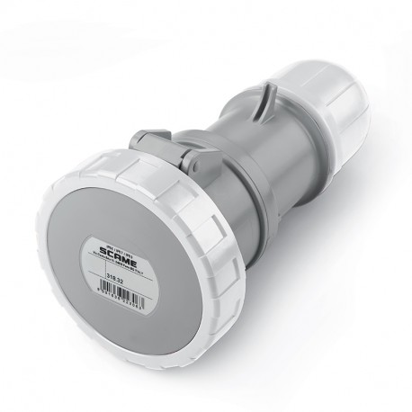 318.32433 SCAME PROLONGADOR 32A 2P+T 12h IP66/IP67/IP69