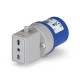 610.380 SCAME ADAPTATEUR SIMPLE 16A IP20 250V