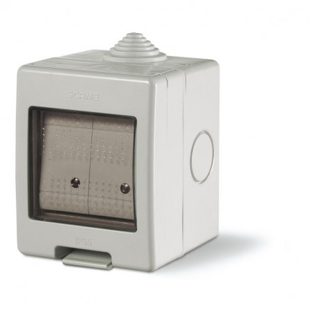 136.5122-323 SCAME UNIBOX GEHÄUSE IP55 2X2-WEGE-SCHALTER