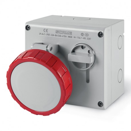 505.M32875 SCAME BASE ENCLAV. MEC. 3P+N+T IP67 32A 11h