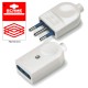 999.12316 SCAME BLUELINE-STECKER/BUCHSE 2P+E 10A BL.VERPACKT