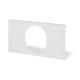 872.PC080 SCAME PLACCA X PRESE IEC309 BIANCA X BASE 80