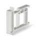 654.0420 SCAME TAPA CUBREMODULOS 1/2 DIN GRIS
