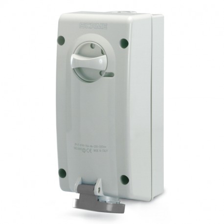 560.16876 SCAME INTERLOCKED SOCKET 3P+N+E IP44 16A 7h