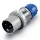 213.1633P.TR SCAME CLAVIJA AEREA 2P+T IP44 16A 6h 200-250V