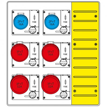 657.6036-026 SCAME ENSEMBLES DE CHANTIER (EC) IP66 45A 400V