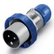 218.1633.TR SCAME STECKER 2P+E IP66/IP67 16A 6h 200-250V AC