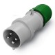 213.16361 SCAME PLUG 3P+E IP44 16A 10h 50V AC 100-300Hz