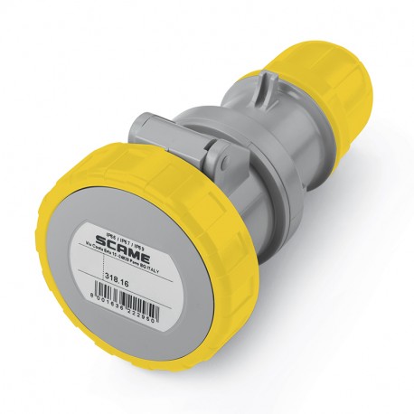318.1640H SCAME PRESA MOBILE 2P+T IP66/IP67 16A 4h