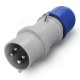 213.1634P SCAME PLUG 3P+E IP44 16A 9h 200-250V AC