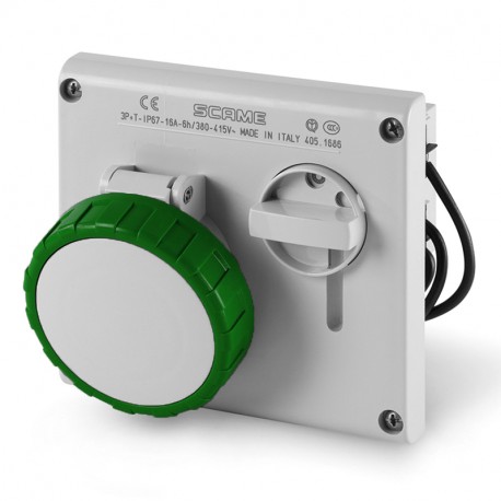 405.16861 SCAME PRESA INCASSO OMNIA 3P+T 16A 10h IP67