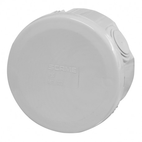 687.002 SCAME Aufputz-Anschlussdose, D. 80 IP55