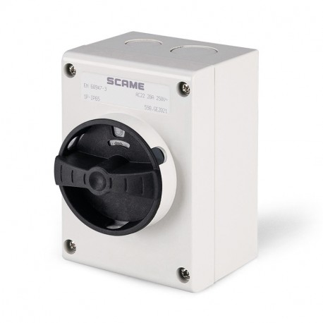 590.GE3221 SCAME INT. DE MANOEUVRE 32A 1P 120x82x85 IP65