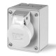 530.M1612 SCAME SOCKET OUTLET 2P IP44 16A 10h 20-25V