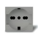 101.6405.G SCAME PRESA P40 PLURISTANDARD GRIGIA