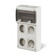 632.4700-000 SCAME QUADRO VUOTO BLOCK4 C/FORI + CHIAVE YALE