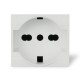 101.6405.B SCAME P40 PLURISTANDARD SOCKET WHITE