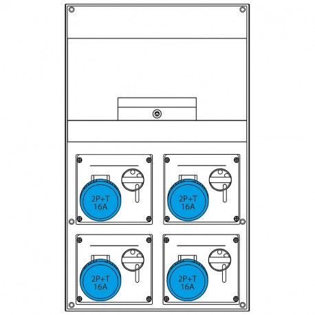 671.6546-721 SCAME QUADRO DISTRIBUZIONE DOMINO 550 IP66