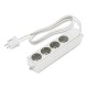 160.238/D SCAME PRESA MULTIPLA 4 P30 c/cavo+spina unel