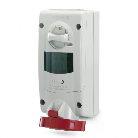 563.3287 SCAME INTERLOCKED SOCKET 3P+N+E IP67 32A 6h