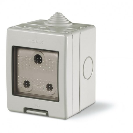 136.5122-414 SCAME UNIBOX ENCLOSURE 15A SOCKET WITHOUT SWIT