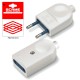 999.12315 SCAME BLUELINE-STECKER/BUCHSE 2P+E 10A BL.VERPACKT