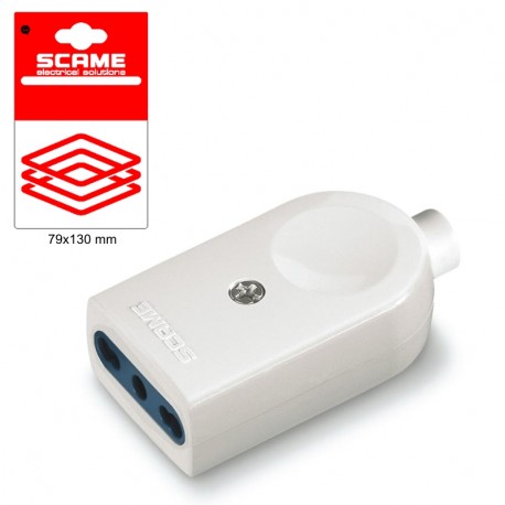 999.12313 SCAME PRESA BLUELINE 2P+T 10/16A BI.