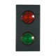 101.6542 SCAME PILOT LIGHT INDIC.RED-GREEN GLASS ANTH.