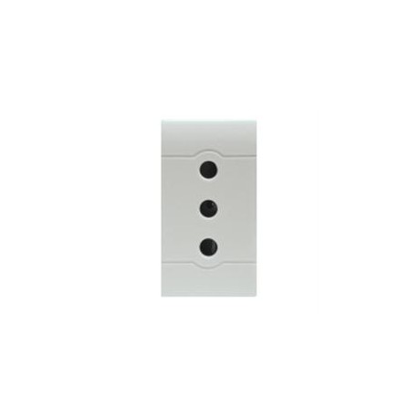 101.6401.B SCAME STECKDOSE ITAL.ST.2P+E 10A WEIß