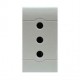 101.6401.G SCAME SOCKET ITAL.ST.2P+E 10A GREY