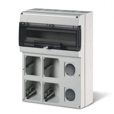 672.5622 SCAME VERBRAUCHER-EINHEIT IP66 24DIN 6x(4+2) LÖCHER