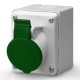 522.M16562 SCAME BASE 3P+T IP44 16A 2h 50V AC 300-500Hz