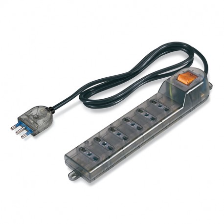 160.229/C-F SCAME 6-OUTLET SOCKET DUAL USE +CABLE AND PLUG