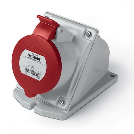 512.3258 SCAME PRISE 2P+T IP44 32A 9h 380-415V 50Hz
