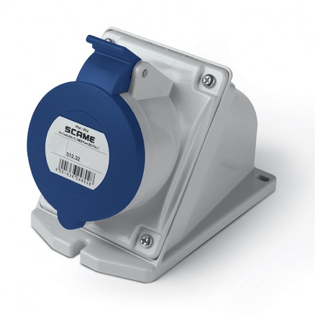 512.3255 SCAME BASE 3P+N+T IP44 32A 9h 208-250V AC 50Hz