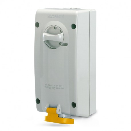 560.3270 SCAME INTERLOCKED SOCKET 2P+E IP44 32A 4h