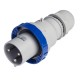 218.6333 SCAME CLAVIJA AÉREA 63A 2P+T 6h IP66/IP67/IP69