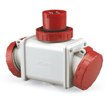 601.1626 SCAME 2-WEGE-ADAPTER 3P+E 16A IP66