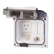 409.0424 SCAME BASE DOM. CON ENCLAVAMIENTO 2P+T IP56