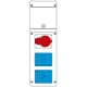 632.3000-394 SCAME QUADRO DISTR. DA PARETE BLOCK3