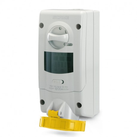 563.1670 SCAME INTERLOCKED SOCKET 2P+E IP67 16A 4h