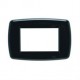 101.7013.N SCAME PLACCA Classic IN ABS 3 MODULI NERA