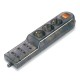 160.230/F SCAME 3-OUTLET SOC. DUAL USE + LUMINOUS SWITCH