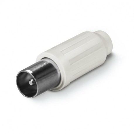 180.60/CEI-S SCAME COAXIAL CABLE PLUG 9,5 MM WHITE
