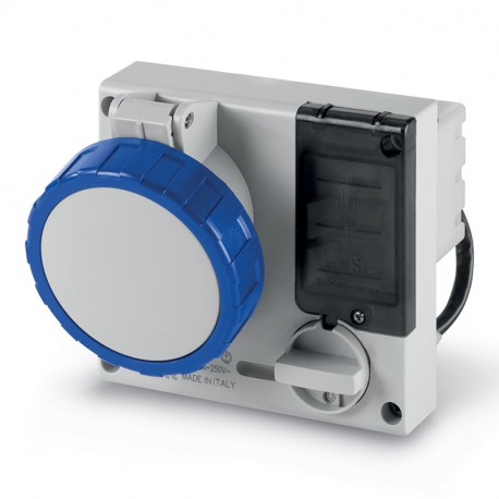 406.3283 SCAME VERRIEGELTE-STECKDOSE 2P+E IP67 32A 6h